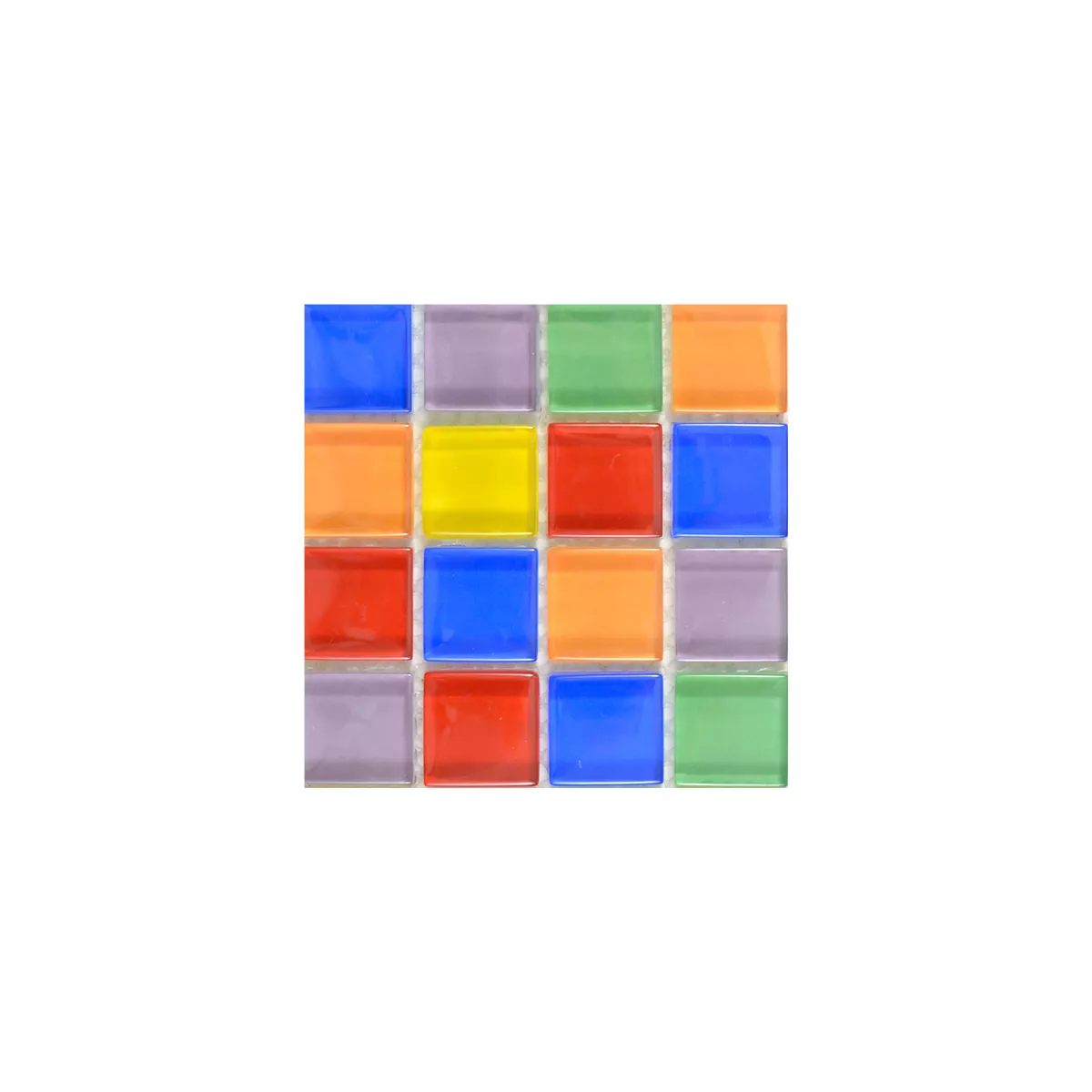 Sample Glasmozaïek Tegels Ararat Kleurrijk Mix Smal