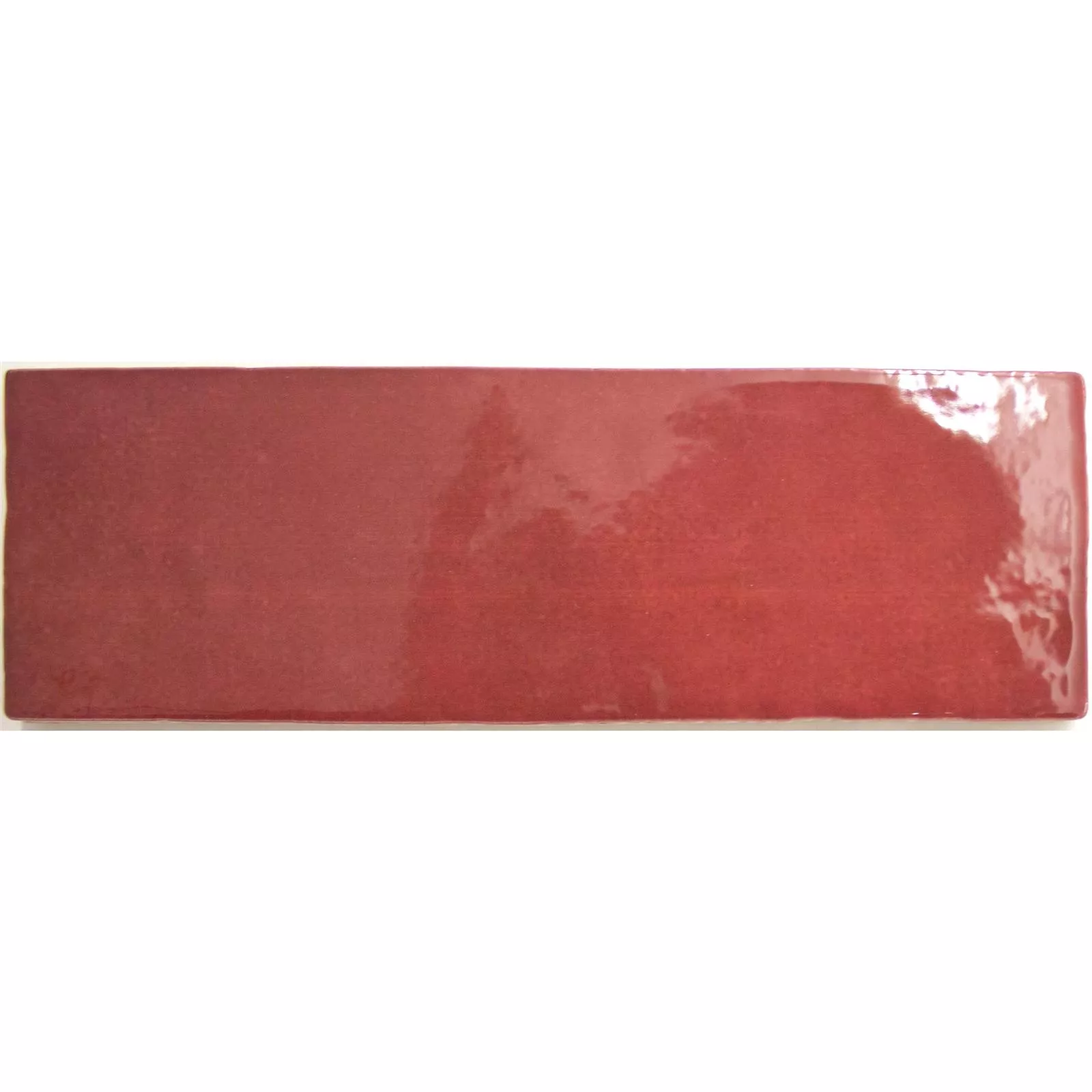 Wandtegels Concord Wave-optiek Rood 6,5x20cm Wandtegels Concord Wave-optiek Rood 6,5x20cm
