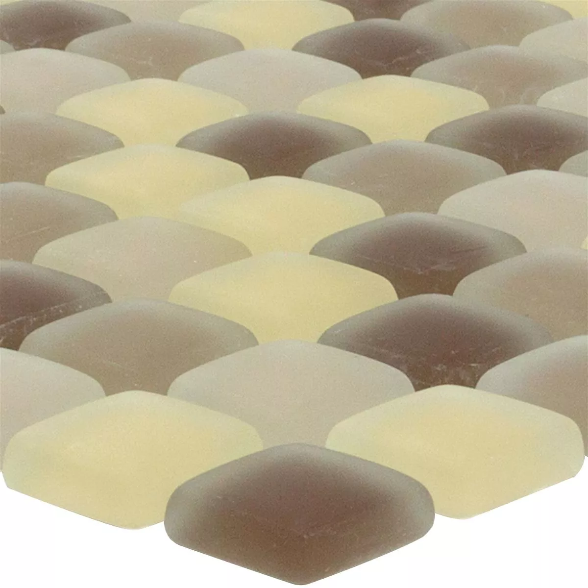 Glasmozaïek Tegels Ponterio Frosted Bruin Mix Glasmozaïek Tegels Ponterio Frosted Bruin Mix