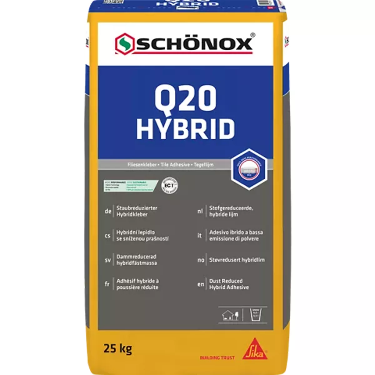 Tegellijm Schönox Q20 Hyprid 25 kg