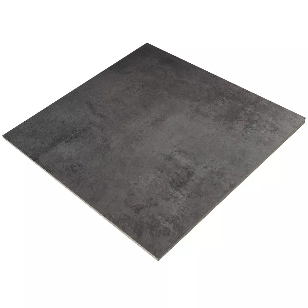 Vloertegels Oyama Metalen Look 60x60cm Donkergrijs