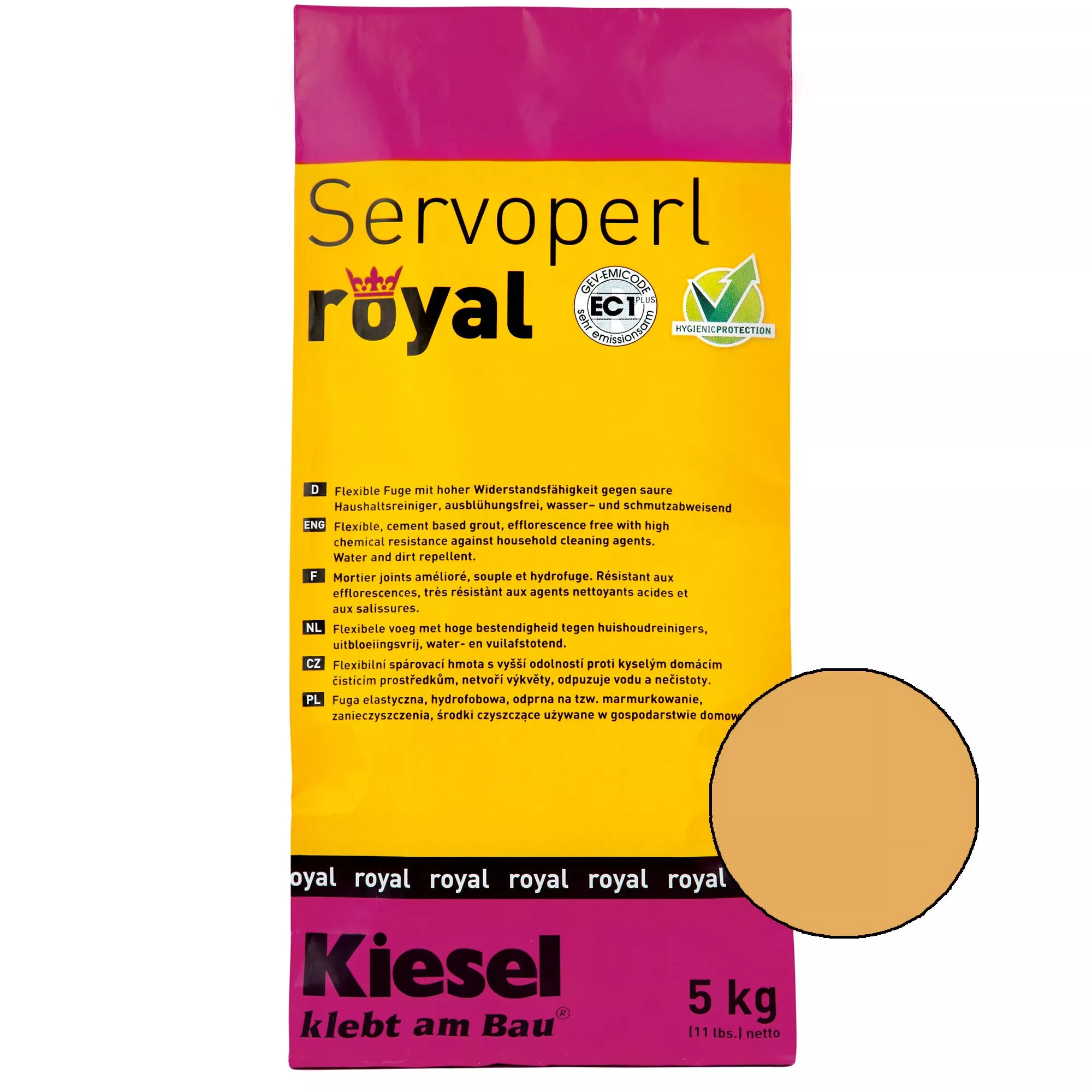 Kiesel Servoperl Royal - Flexibele, Water- En Vuilafstotende Voeg (5KG Sahara)