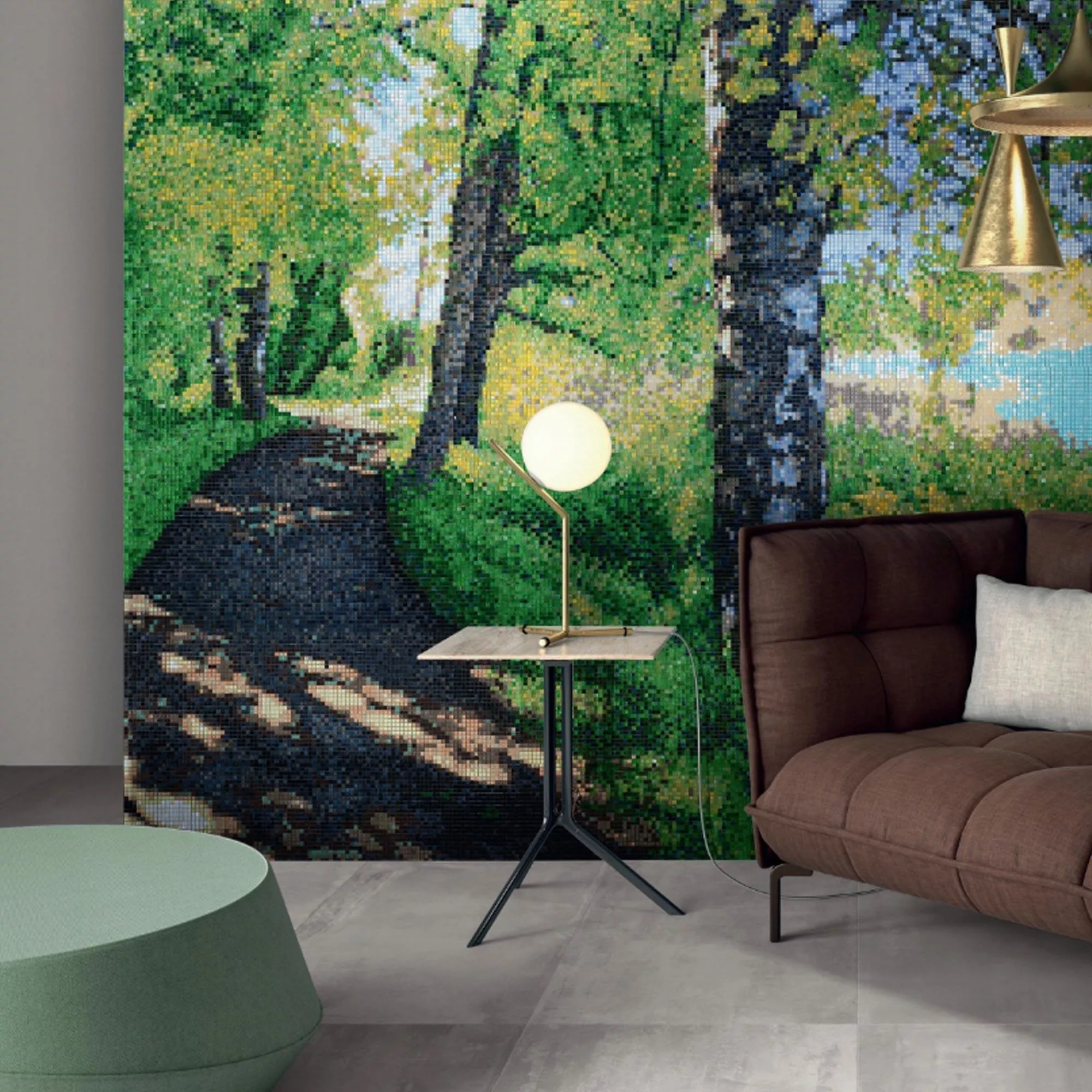 Glasmozaïek Beeld Springlane 140x240cm