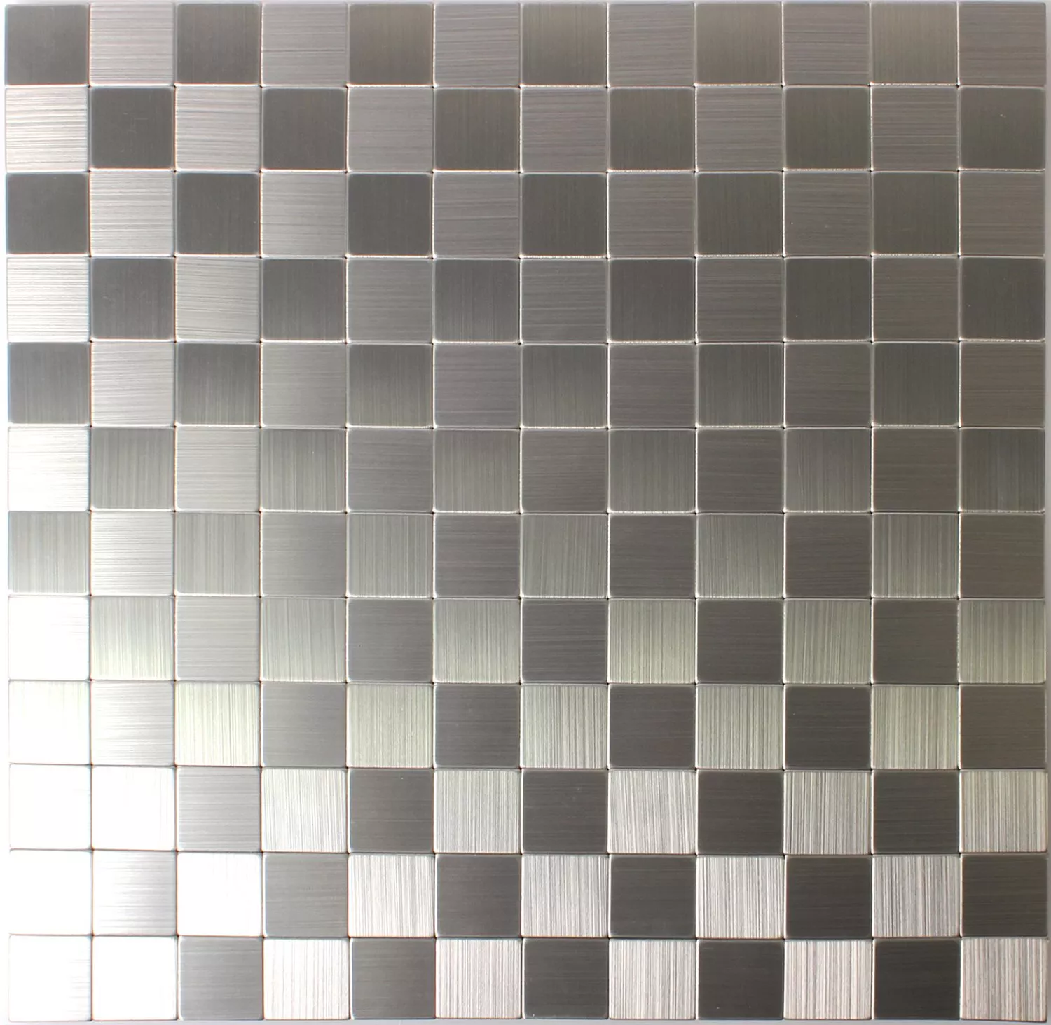 Mozaïektegel Metaal Zelfklevend Mikros Zilver Vierkant 25