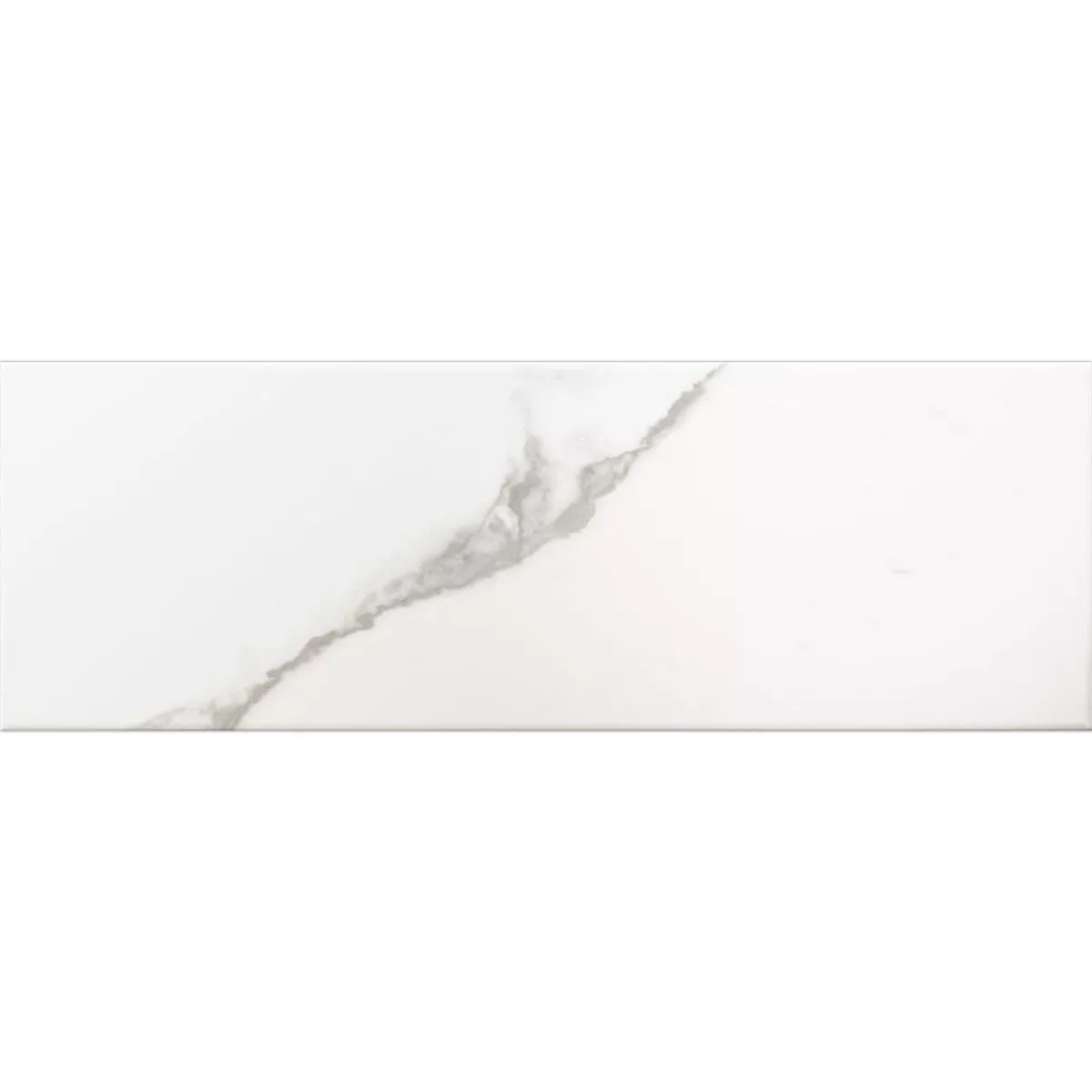 Metro Wandtegels Girona Marmerlook Wit Mat 10x30cm Metro Wandtegels Girona Marmerlook Wit Mat 10x30cm