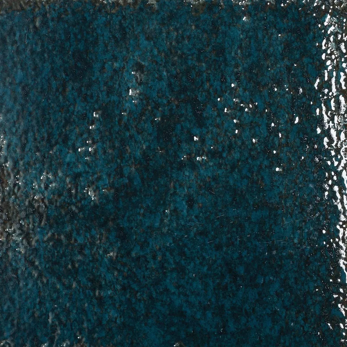 Wandtegels Lara Glanzend Gegolfd 15x15cm Blauw