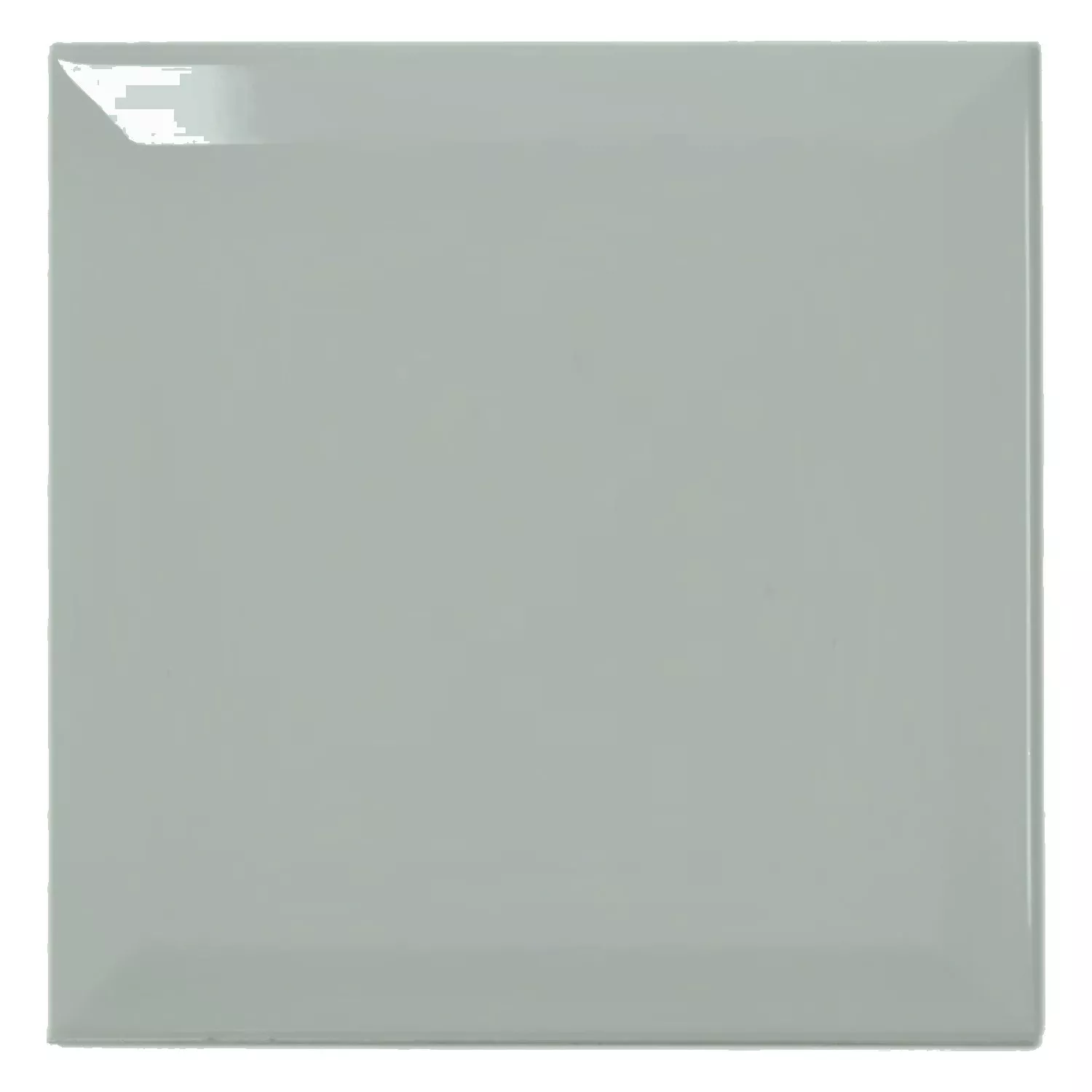 Metro tegel Groen Glanzend 15x15 cm Met Facet Eris Alga
