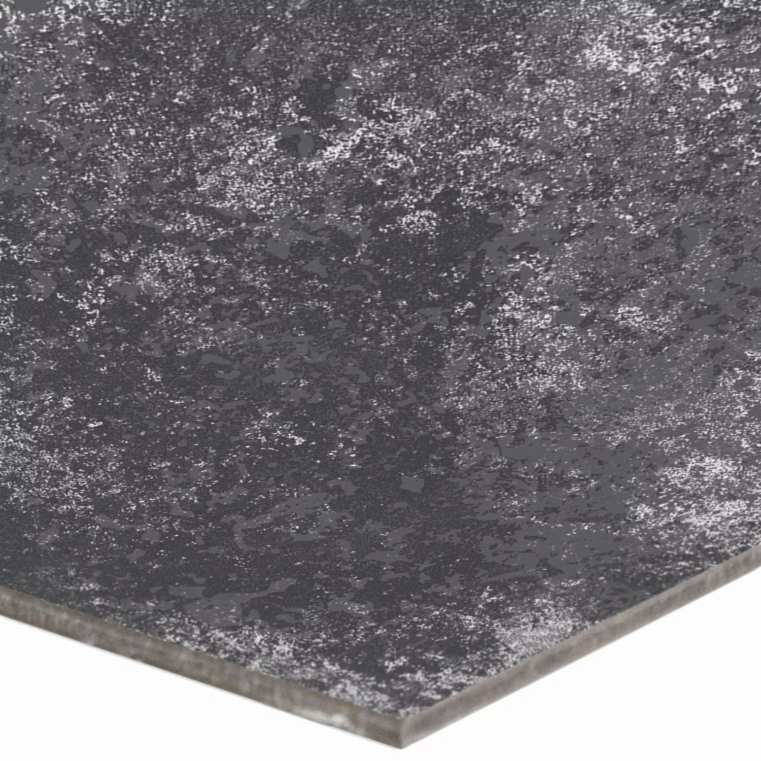 Sample Cementtegels Retro Optic Toulon Basistegel Zwart 18,6x18,6cm
