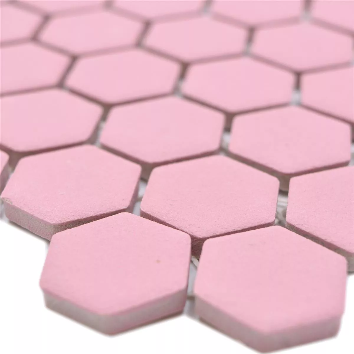 Keramiek Mozaïek Bismarck R10B Hexagon Rosa H23 Keramiek Mozaïek Bismarck R10B Hexagon Rosa H23