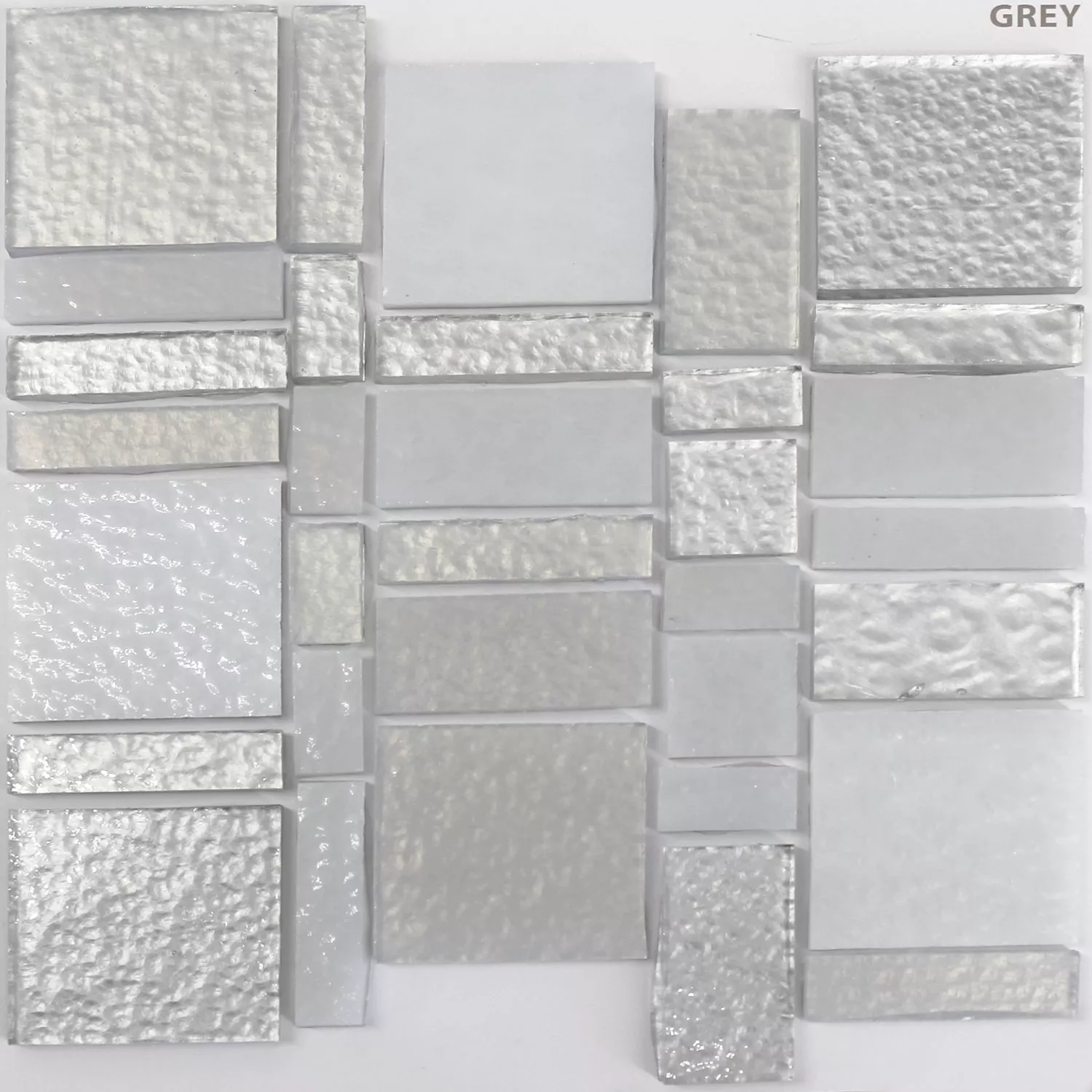 Glas Tegels Trend Recycling Mozaïek Liberty Grey