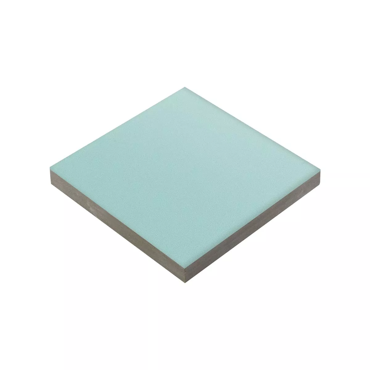 Porselein steengoed Tegels Genexia Uni Turquoise Rosone 4,6x4,6cm