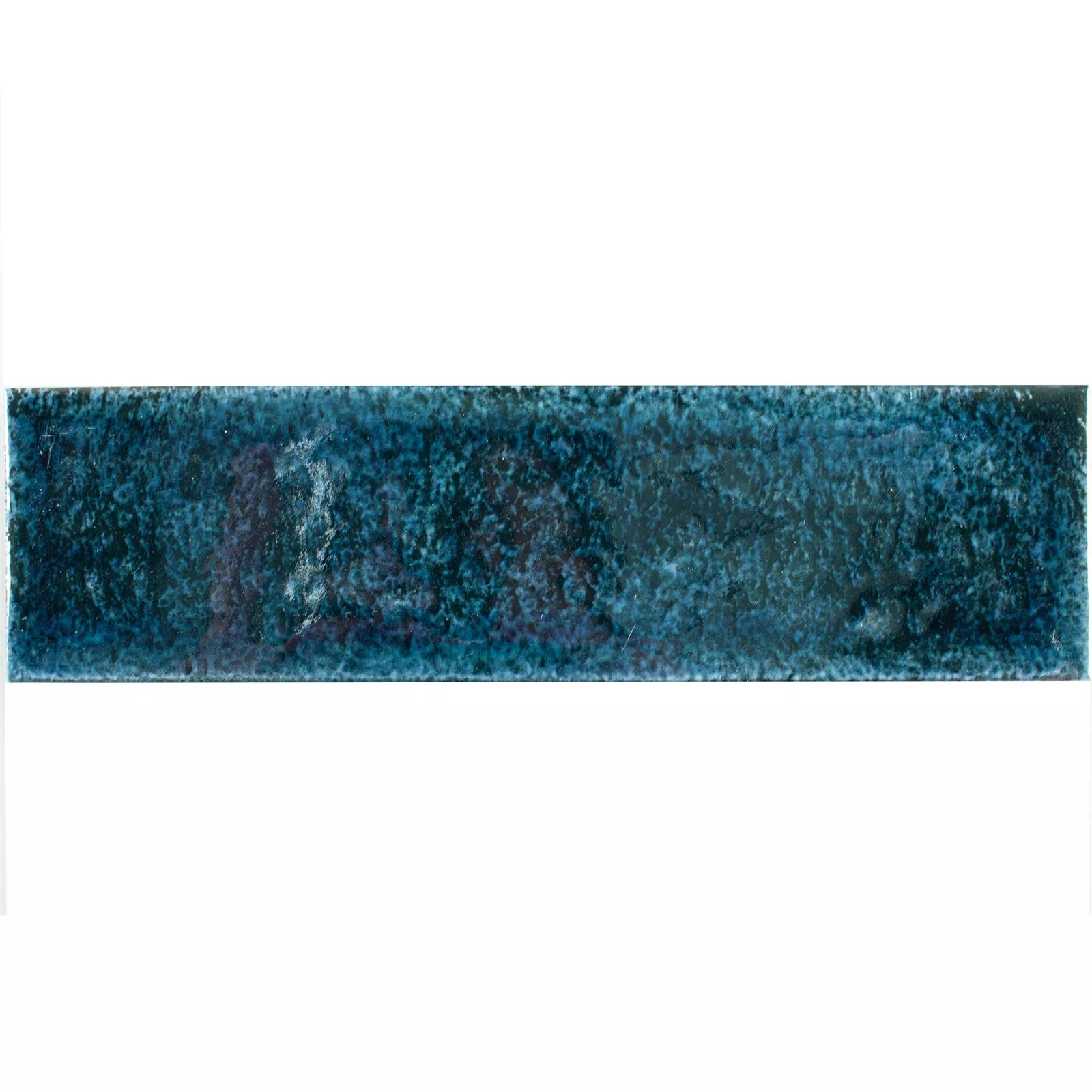 Sample Wandtegels Vanroy Gegolfd 6x24cm Blauw