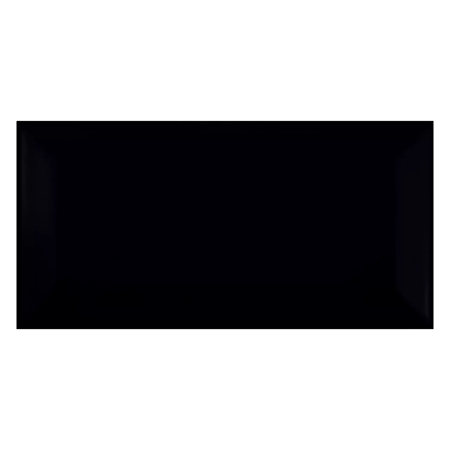 Metro tegel Zwart Mat 7,5x15 cm Met Facet Pitcox Negro