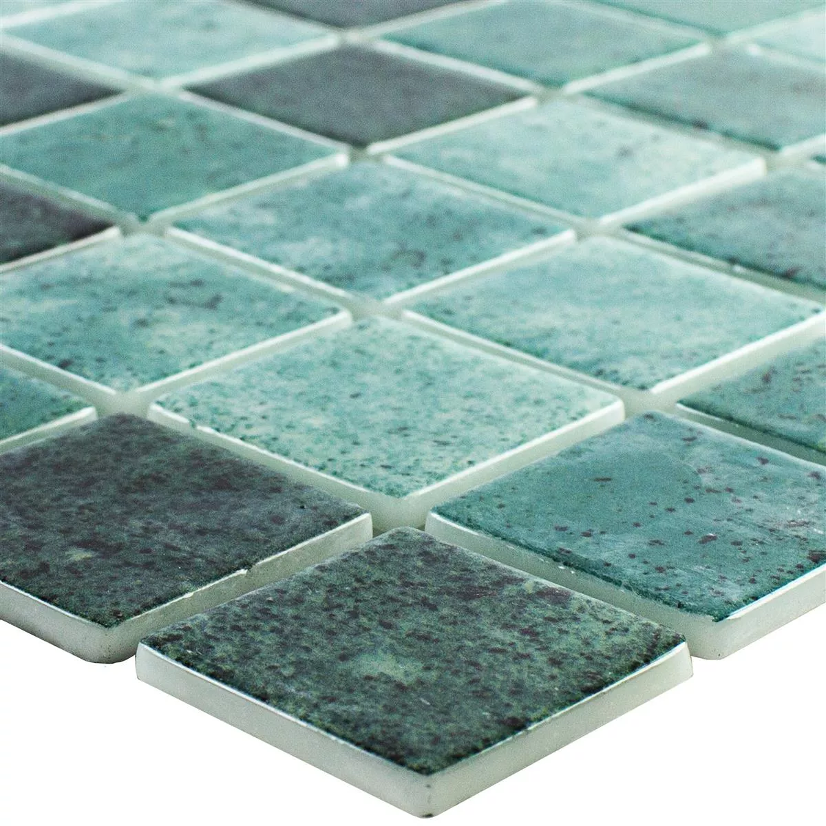 Glas Zwembad Mozaïek Baltic Groen 38x38mm Glas Zwembad Mozaïek Baltic Groen 38x38mm