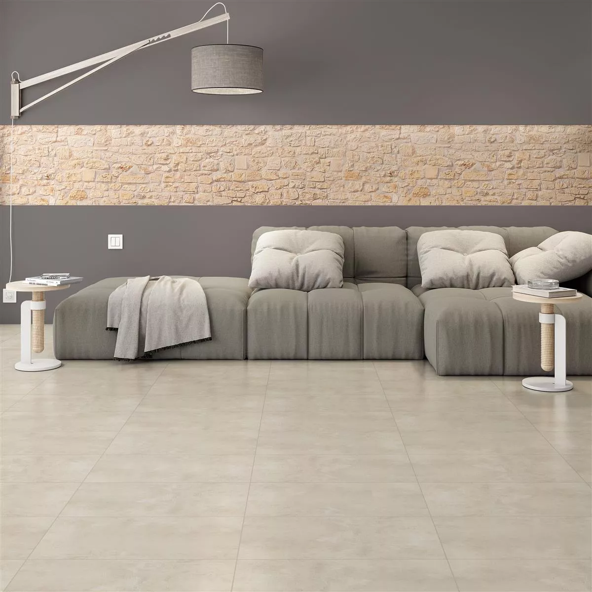 Sample Vloertegels Assos Beton Optic R10/B Beige 30x60cm